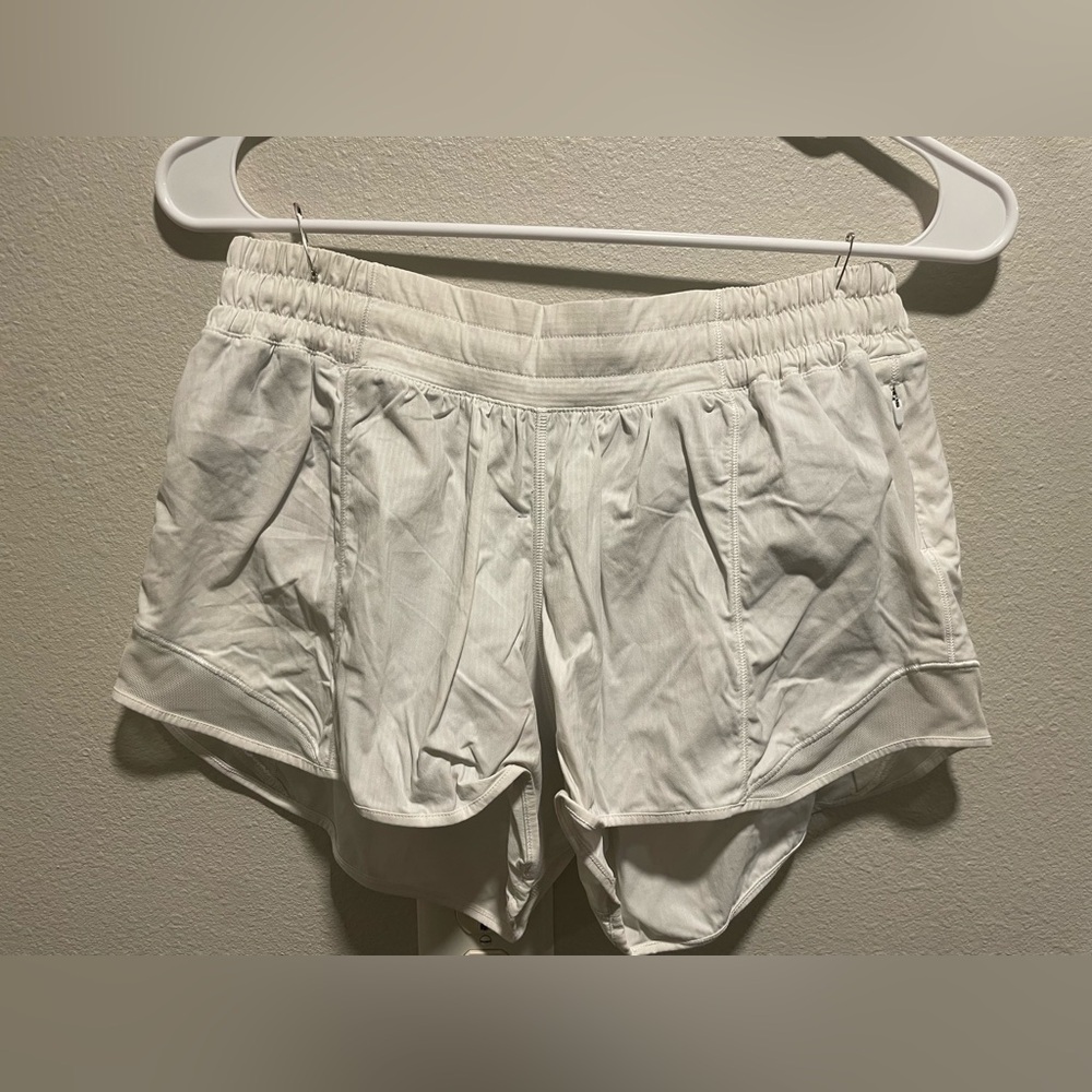 Lululemon Athletica White Athletic Shorts